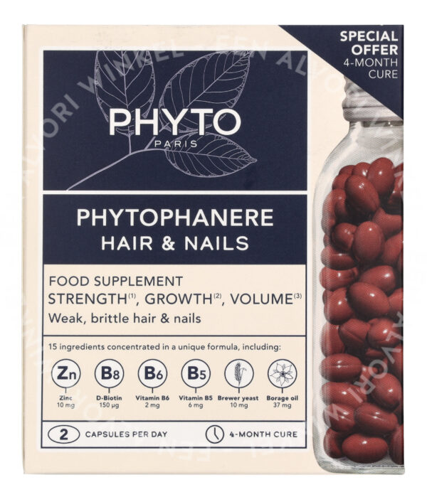 Phyto Phytophanere Hair & Nail Dietary Supplement Duo 240g 2x120gr - Afbeelding 3