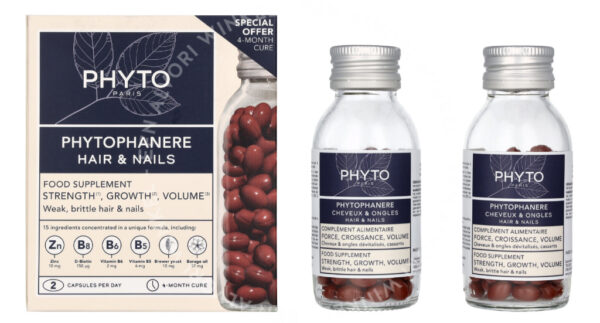 Phyto Phytophanere Hair & Nail Dietary Supplement Duo 240g 2x120gr