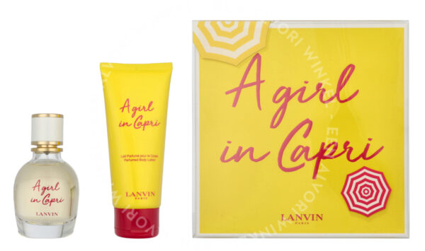 Lanvin A Girl In Capri Giftset 150ml Edt Spray 50ml/Body Lotion 100ml