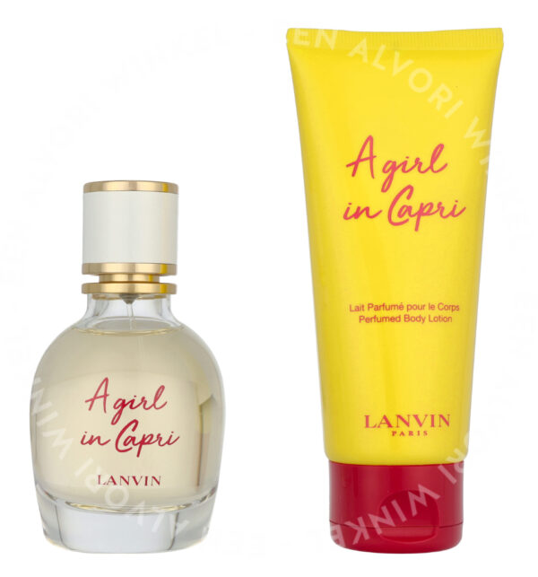 Lanvin A Girl In Capri Giftset 150ml Edt Spray 50ml/Body Lotion 100ml - Afbeelding 2