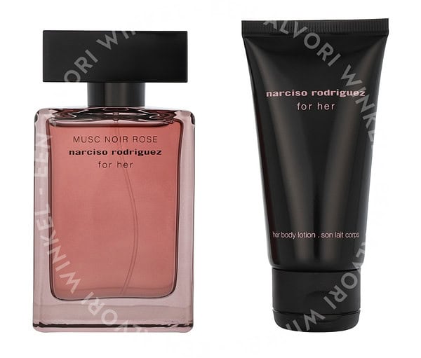 Narciso Rodriguez Musc Noir Rose For Her Giftset 100ml Edp Spray 50ml/Body Lotion 50ml - Afbeelding 2