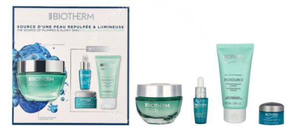 Biotherm Aquasource Routine Hyalu Plump Gel Set 112ml Hyalu Plump Gel 50ml/Plankton Elixir 7ml/Cleansing Foam 50ml/Eye Cream 5ml