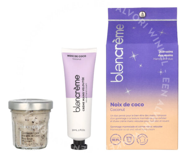 Blancreme Hand Cream Duo 70ml Hand Cream 30ml/Scrub 40ml - Coconut/Lychee