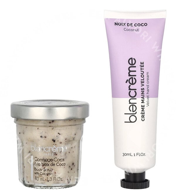 Blancreme Hand Cream Duo 70ml Hand Cream 30ml/Scrub 40ml - Coconut/Lychee - Afbeelding 2