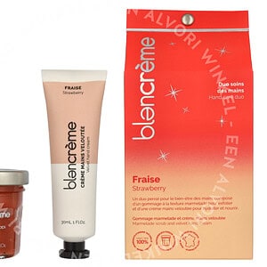 Blancreme Hand Cream Duo 70ml Hand Cream 30ml/Scrub 40ml - Strawberry/Pomegrante