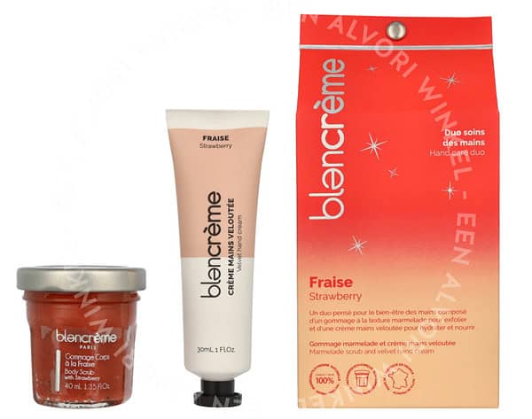 Blancreme Hand Cream Duo 70ml Hand Cream 30ml/Scrub 40ml - Strawberry/Pomegrante