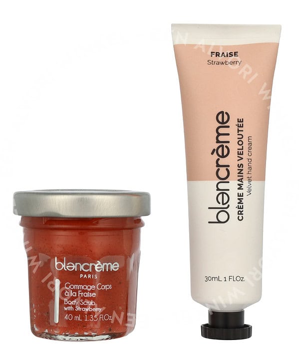 Blancreme Hand Cream Duo 70ml Hand Cream 30ml/Scrub 40ml - Strawberry/Pomegrante - Afbeelding 2