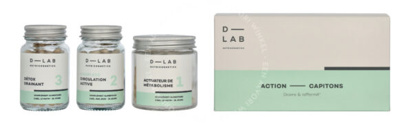 D-Lab Action Capitions Set 3stuk Circulation Active 28 caps/Activateur De Metabolisme 28 caps/Detox Drainaint 28 caps