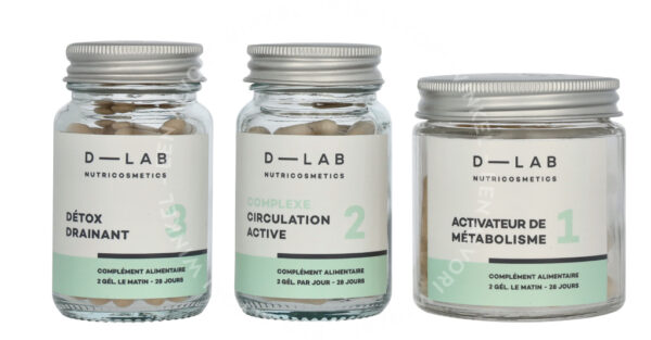 D-Lab Action Capitions Set 3stuk Circulation Active 28 caps/Activateur De Metabolisme 28 caps/Detox Drainaint 28 caps - Afbeelding 2