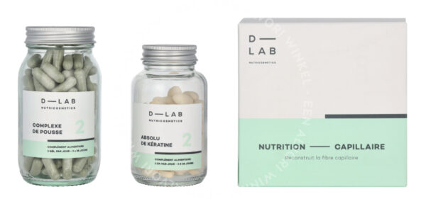 D-Lab Hair Nutrition Duo - 3 Months 2stuk Keratine 84 Caps/Hair Growth Complex 168 caps