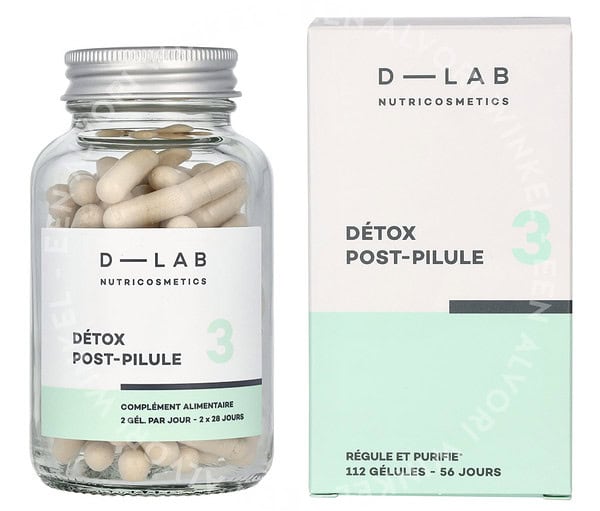 D-Lab Detox Post-Pilule 3 Capsules 112stuk 56 Jours x 2 Capsules