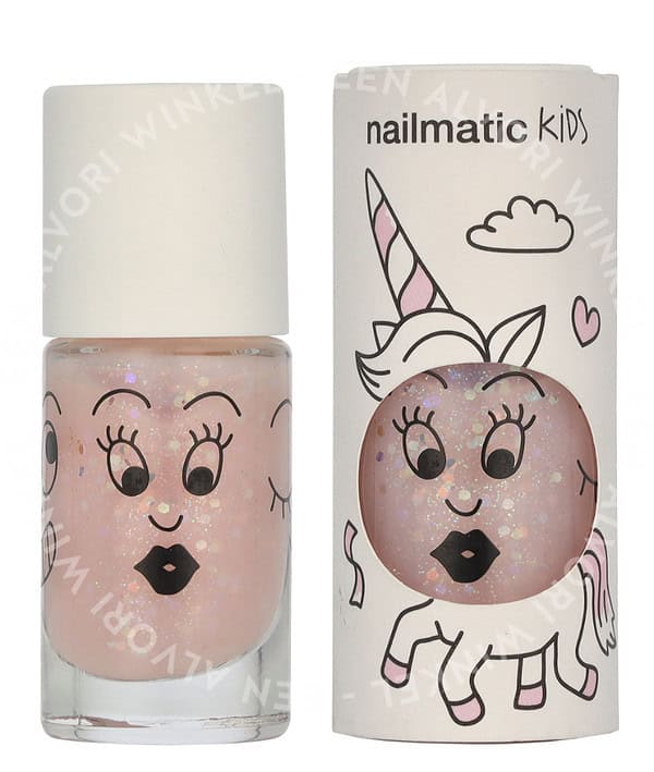 Nailmatic Kids Nail Polish 8ml Clear Pink Glitter
