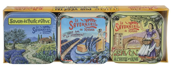 La Savonnerie De Nyons Soap Bar Set 3 Pcs - Provencal Scenes 300g - Afbeelding 2