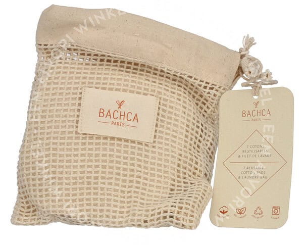 Bachca Paris Reusable Makeup Remover Pads Set 8stuk 7x Remover Pads/1x Laundry Bag - Afbeelding 2