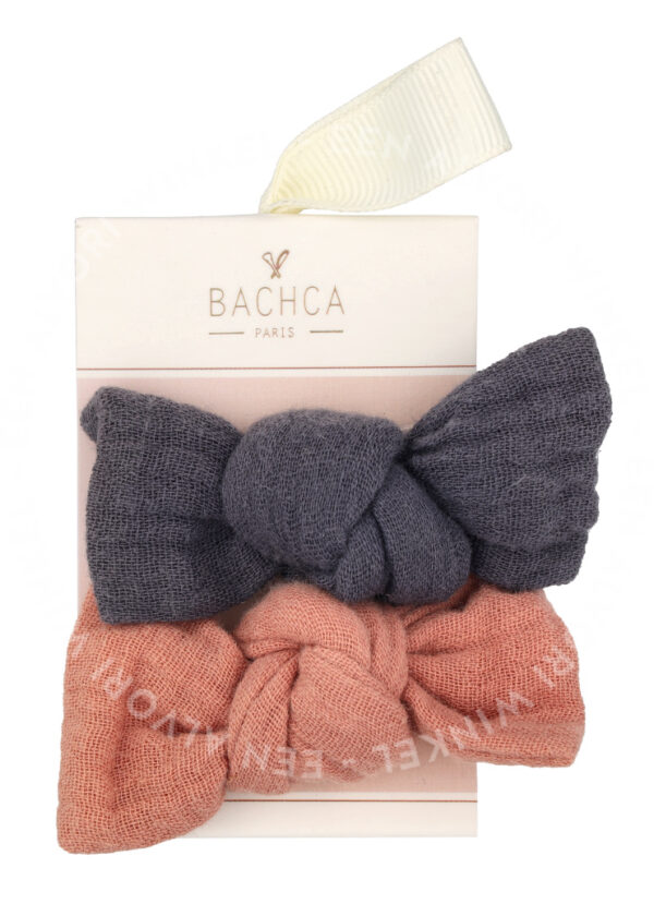 Bachca Paris Gauze Bow Hair Clip Set 2stuk 2 Pieces