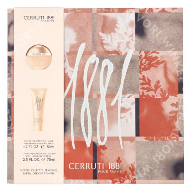 Cerruti 1881 Pour Femme Giftset 125ml Edt Spray 50ml/Perfumed Body Milk 75ml - Afbeelding 3