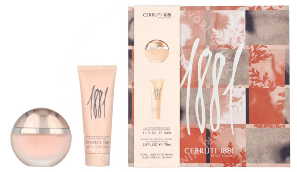 Cerruti 1881 Pour Femme Giftset 125ml Edt Spray 50ml/Perfumed Body Milk 75ml