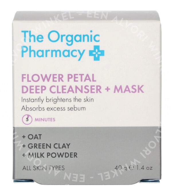 The Organic Pharmacy Flower Petal Deep Cleanser & Mask 40g - Afbeelding 3