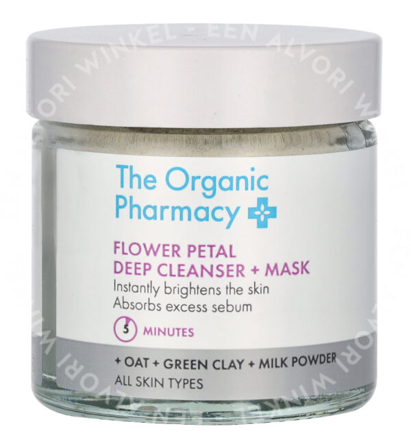 The Organic Pharmacy Flower Petal Deep Cleanser & Mask 40g - Afbeelding 2
