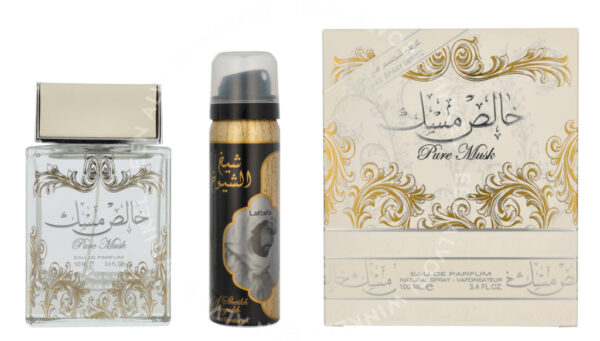 Lattafa Pure Musk Giftset 150ml Edp Spray 100ml/Deo Spray 50ml