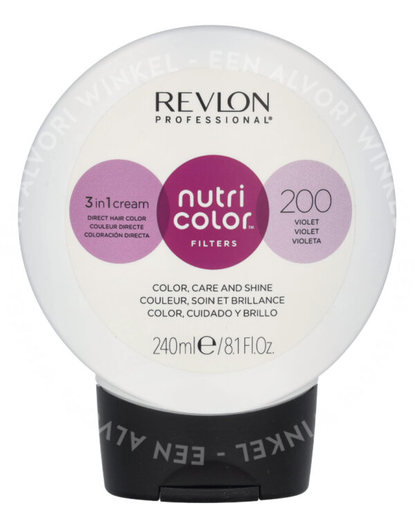 Revlon Nutri Color Filters 3 In 1 Cream 240ml 200 Violet - Afbeelding 2