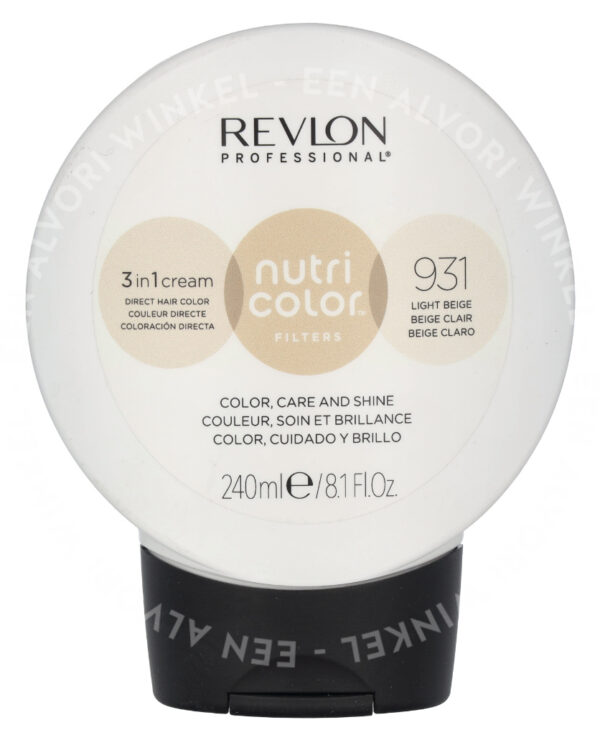 Revlon Nutri Color Filters 3 In 1 Cream 240ml 931 Light Beige - Afbeelding 2