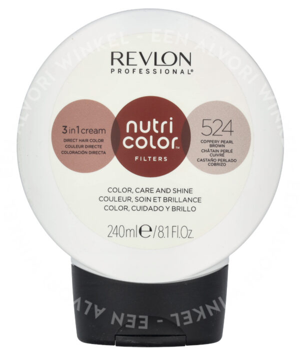 Revlon Nutri Color Filters 3 In 1 Cream 240ml 524 Copper Pearl Brown - Afbeelding 2