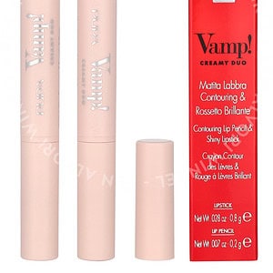 Pupa Vamp! Creamy Duo Lip Pencil 1g #001 Fair Nude