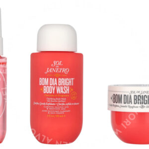 Sol De Janeiro Bom Dia Jet Set 170ml Cheirosa 40 Perfume Mist 30ml/Clarifying Body Wash 90ml/Bright Cream 50ml