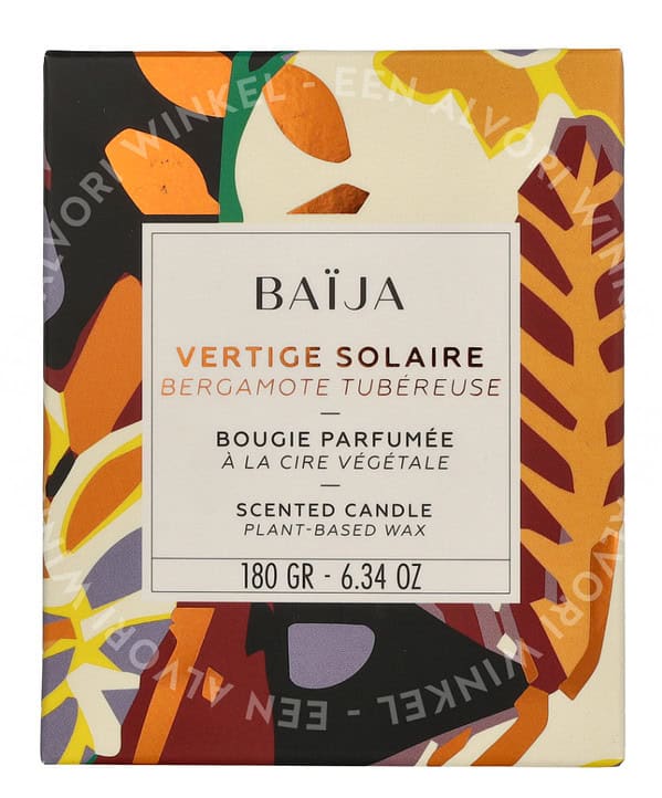 Baija Vertige Solaire Scented Candle Bergamot Tuberosa 180g - Afbeelding 3