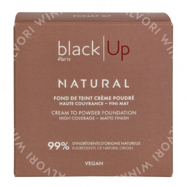 Black Up Full Cover Cream Powder Foundation 9,5g #07 - Afbeelding 3