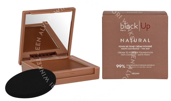 Black Up Full Cover Cream Powder Foundation 9
