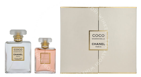 Chanel Coco Mademoiselle Giftset 150ml Edp Spray 50ml/Body Oil 100ml
