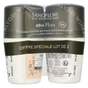 Sanoflore 48H Flora Deodorant Duo Set 100ml 2x50ml