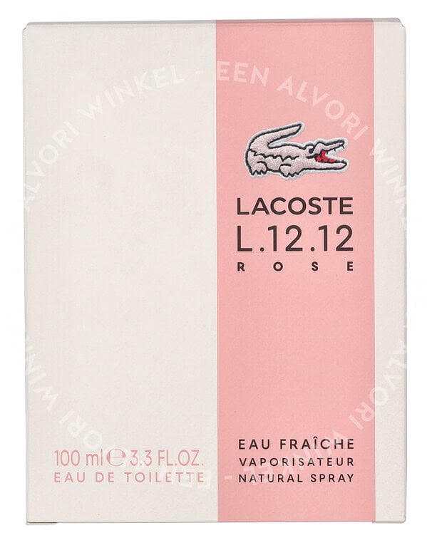 Lacoste L.12.12 Rose Eau Fraiche Edt Spray 100ml - Afbeelding 3