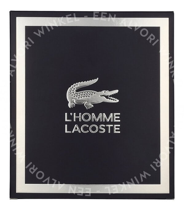Lacoste L'Homme Giftset 150ml Edt Spray 50ml/Shower Gel 100ml - Afbeelding 3
