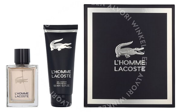Lacoste L'Homme Giftset 150ml Edt Spray 50ml/Shower Gel 100ml