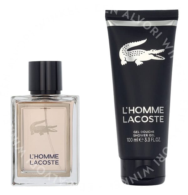 Lacoste L'Homme Giftset 150ml Edt Spray 50ml/Shower Gel 100ml - Afbeelding 2