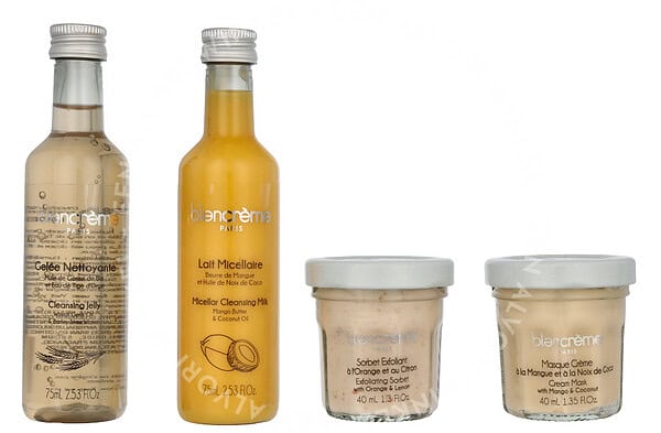 Blancreme Hydration Routine Set 230ml Micellar Cleansing Milk 75ml/Cleansing Jelly 75ml/Cream Mask 40ml/Exfoliating Sorbet 40ml