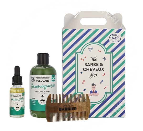 Monsieur Barbier The Hair & Beard Box 280ml Shampoo 250ml/Beard Oil 30ml/Comb