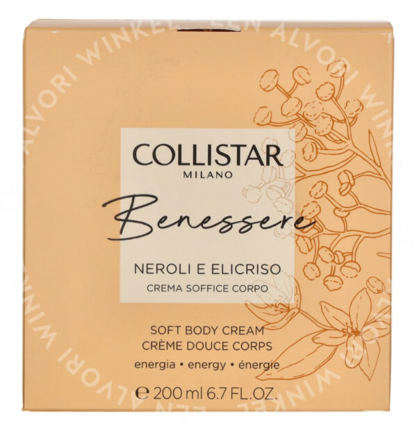 Collistar Benessere Neroli And Helichrysum Soft Body Cream 200ml - Afbeelding 3