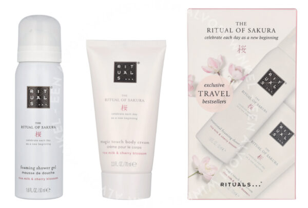 Rituals Sakura Mini Travel Set 120ml Shower Gel 50ml/Body Cream 70ml