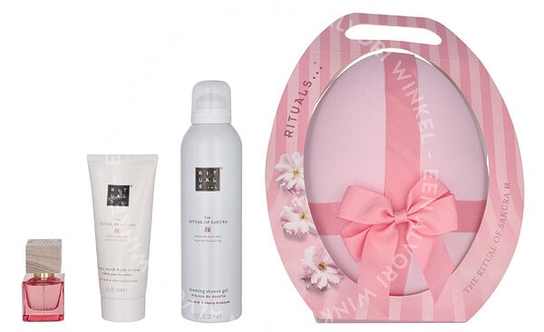 Rituals Sakura Easter Giftset 315ml Edp Spray 15ml/Foaming Shower Gel 200ml/Body Cream 100ml