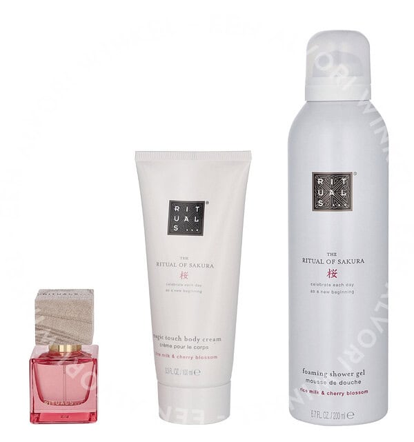 Rituals Sakura Easter Giftset 315ml Edp Spray 15ml/Foaming Shower Gel 200ml/Body Cream 100ml - Afbeelding 2