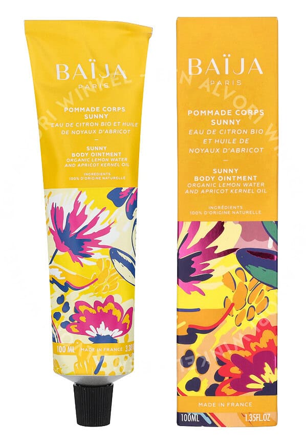 Baija Body Ointment Sunny - Organic Lemon Water And Apricot Kernel Oil 100ml