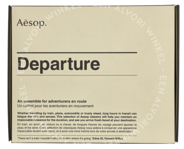 Aesop Departure Travel Kit 199ml Hand Wash 50ml/Hand Balm 15ml/Hydrating Masque 15ml/Facial Hydrosol 50ml/Lip Cream 9ml/Mouthwash 50ml/Toothpaste 10ml - Afbeelding 3