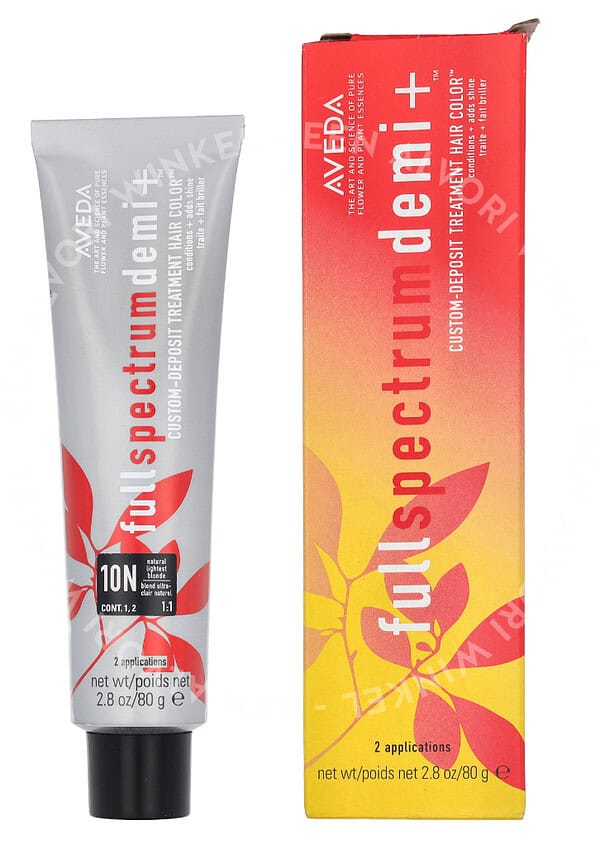 Aveda Full Spectrum Demi+ Custom-Deposit Hair Color 80g 10N Lightest Blonde