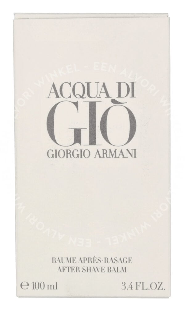 Armani Acqua Di Gio Pour Homme After Shave Balm 100ml - Afbeelding 3