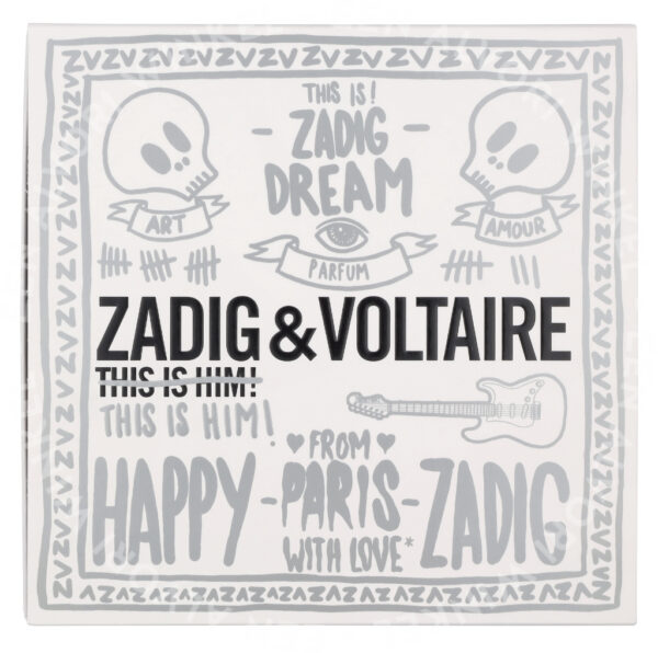 Zadig & Voltaire This Is Him! Giftset 100ml Edt Spray 50/Shower Gel 50ml - Afbeelding 3
