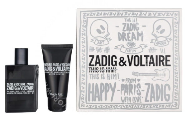 Zadig & Voltaire This Is Him! Giftset 100ml Edt Spray 50/Shower Gel 50ml